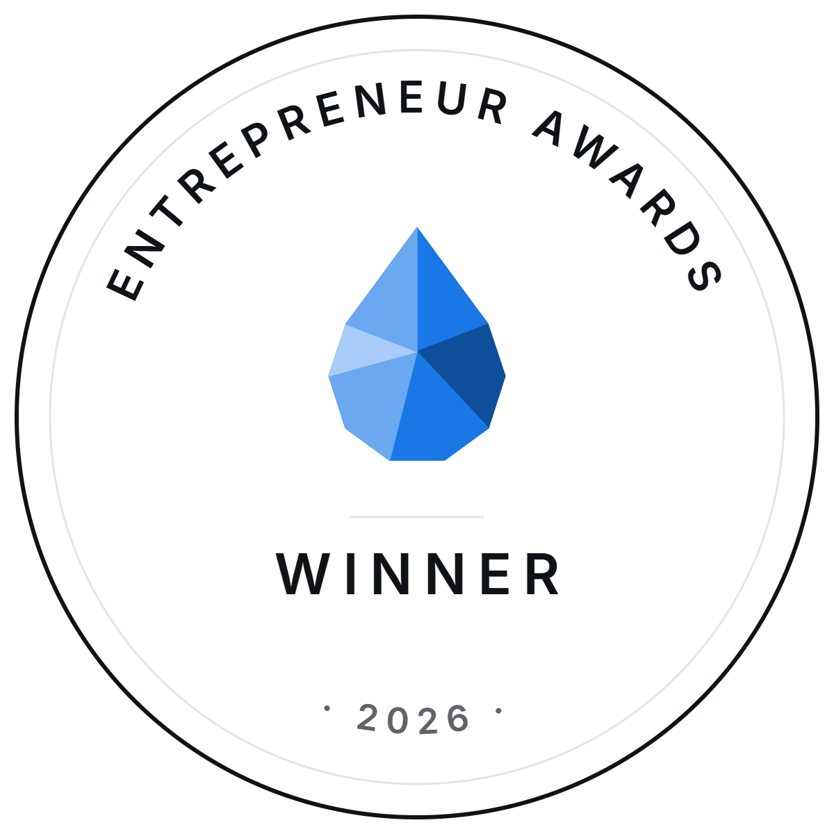 2026 Entrepreneur Awards winner badge — Nonprofit Leadership